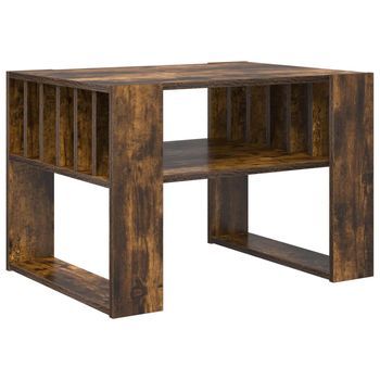 Mesa De Café - Mesa De Centro - Mesa Baja Roble Ahumado 66 X 49,5 X 45 Cm