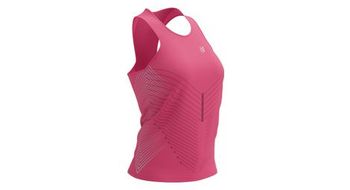 Compressport performance singlet w rosa