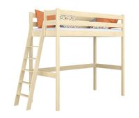 cama alta de madera n02 pino incoloro
