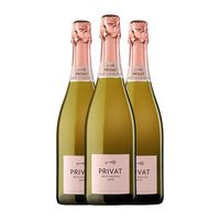 privat rose brut nature cava 75 cl 13 vol pack de 3 unidades