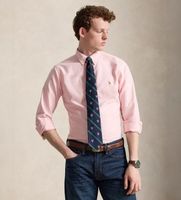 polo ralph lauren para hombre 710549084008 camisa oxford slim fit rosa xxl casual algodon manga larga