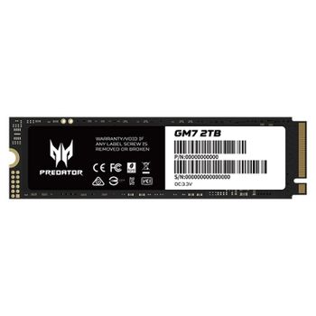 Acer Predator GM7 2TB Disco SSD 7400MB/S NVMe PCIe 4.0 M.2 Gen4