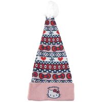 hello kitty gorro gorro de punto navideno blanco juvenil para nina