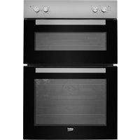 beko bxdf21000s electric double oven - silver silver