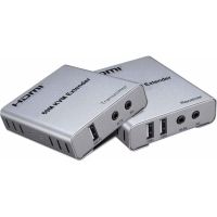 extensor kvm premiumcord khext60-8 usb-a para gestion remota eficiente