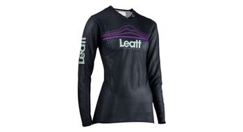 Maillot de manga larga para mujer leatt mtb gravity 4 0 negro morado