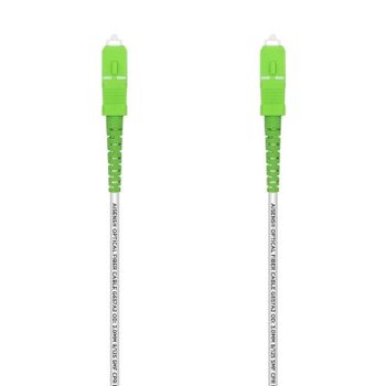 Latiguillo de fibra óptica monomodo AISENS A152-0502 SC/APC-SC/APC G657A2 40m blanco LSZH simplex