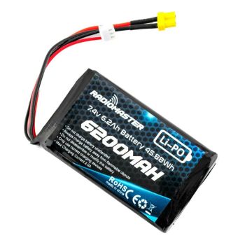 Batería de transmisor Radiomaster 2S 7.4V 6200mAh LiPo con enchufe JST-XH XT30 para control remoto Boxer/TX16S