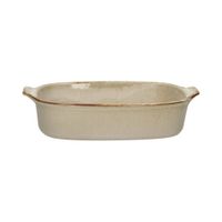 fuente de horno de gres beige 29x19x7 cm