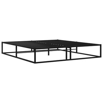 Cama Matrimonial | Cama Para Adultos | Estructura De Cama De Metal Negra 180x200 Cm