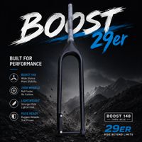 envio desde espana llegada rapida sin impuestos horquilla rigida para mtb 29er boost 110mm eje pasante de 15mm piezas y accesorios para bicicleta eje pasante incluido envio desde espana