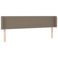 cabecero cama mueble de dormitorio con led de tela 183 x 16 x 7888 cm gris topo m020000922