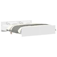 estructura de cama con cabecero y piecero blanco 180x200 cm vidaxl