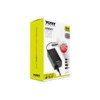 cargador portatil port designs 900093-le 90 w 195 v abs cable 18 m