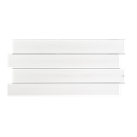 cabecero horizontal asimetrico blanco flandes 200x80cm -madera natural