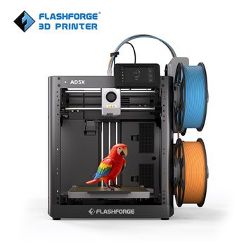 Impresora 3D de Alta Velocidad FLASHFORGE AD5X, Impresión Multicolor, Sistema Inteligente de Filamento, Nivelación Automática con un Clic, Control por Grupo