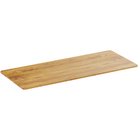 tablero para escritorio con bordes redondeados 180 x 75 cm madera clara rustica