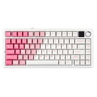 teclado mecanico inalambrico para juegos epomaker x aula f75 max 75 ansi con diseno americano triple modo perilla metalica y pantalla tft