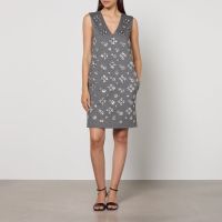 weekend max mara hot sequin-embellished woven dress - xl
