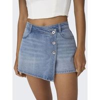 only falda 15256608 lesly-light blue denim para mujer