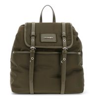 mochila de nailon con correas ajustables oliva taglia unica