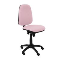 silla de oficina ergonomica con mecanismo sincro y regulable en altura - asiento y tejido tapizado en tejido bali color rosa piqueras y crespo modelo