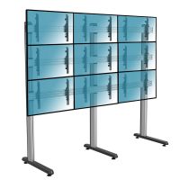 kimex soporte de suelo para 9 tv 45-50 vesa 600x400 max 50kg