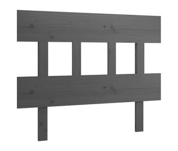 Vidaxl cabecero de cama madera maciza de pino gris 103,5x3x81 cm