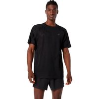 asics metarun  camiseta de running hombres - negro