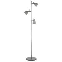lampara de pie 3 luces hormigon gris 165 cm industrial mistago
