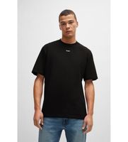 hugo para hombre 50488330 camiseta dapolino negro m casual algodon manga corta