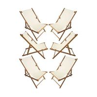 pack 6 hamacas ama - beige