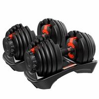 juego de 2 mancuernas ajustables de 25 a 24 kg
