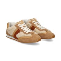 lauren ralph lauren zapatillas mujer - beige talla 7