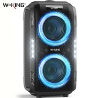 w-king altavoz bluetooth grande peak de 250w el mas ruidosomasif 120db12 graves personalizados altavoz portatil boombox de fiesta grande v53 inalambrico