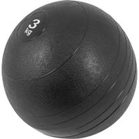 gorilla sports balon de slam de goma  balon medicinal en color negro