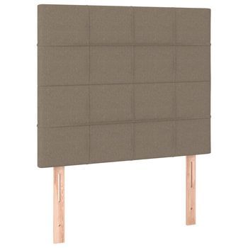 Juego De 2 Cabeceros Cama | Panel De Cabecera De Tela Gris Taupe 90x5x78/88 Cm