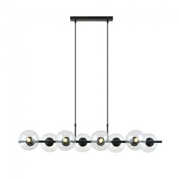 Lámpara colgante armaro transparente (8 luces)