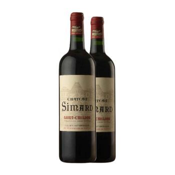 Château Simard Vino Tinto Bordeaux Crianza 75 Cl 14% Vol. (pack De 2 Unidades)