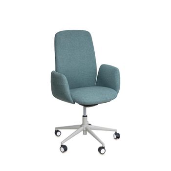 Silla de escritorio tapizada en menta