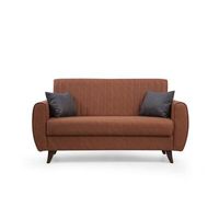 sofa cama 2 plazas alkon rojo teja