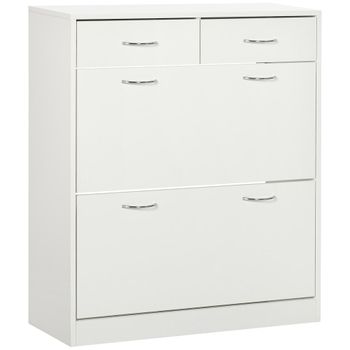 Mueble zapatero 80x30x91.5 cm blanco