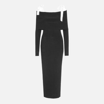 Rotate Birger Christensen Off-The-Shoulder Knit Dress - DK 42/UK 14
