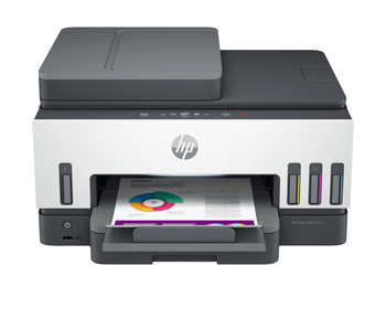HP Smart Tank Multifunción A4Wifi Thermal Inkjet Dúplex Smart Tank 7605 Inalámbrico All-in-One Color Impresora, Impresión a doble cara; Copiadora y es