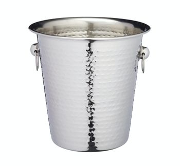 Cubitera para vino y cava en acero inoxidable plateado