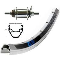 exal rueda trasera 28x175 winora zx 19 36 agujeros shimano dinamo dh 3n80 qr 109 mm negpl622-19