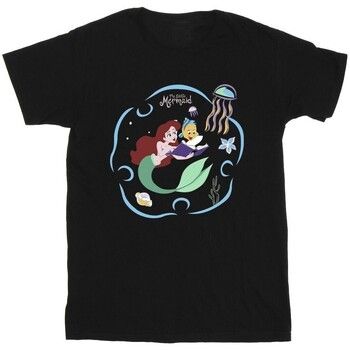Disney Camiseta The Little Mermaid Reading A Book para hombre