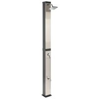 ducha solar independiente de exterior pvc con energia solar negro buenos