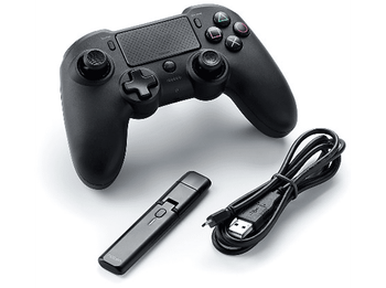 Mando PS4 - Compact Nacon, Asymmetric, Wireless PS4, Versión Española, Inalámbrico, Negro