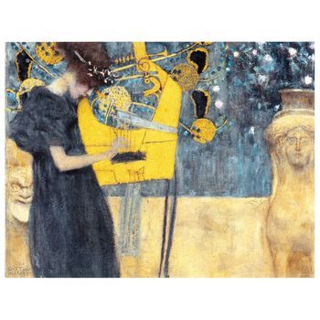 Legendarte - Cuadro Lienzo, Impresión Digital - Música - Gustav Klimt - Decoración Pared Cm. 50x60